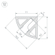 Профиль Arlight SL-Kant-H11-2000 Anod Olive Grey 038197