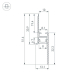 Профиль встраиваемый Arlight Plintus-Fantom-Bent-H20-Side-2000 Black 043673