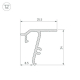 Профиль Arlight Stretch-Shadow-Tech-Ceil-2000 Black 040704