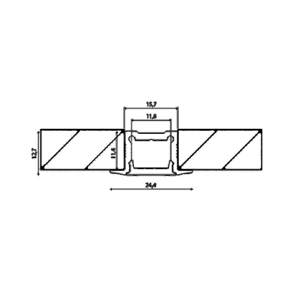Профиль встраиваемый DesignLed LE.2613 001971 Профиль встраиваемый DesignLed LE.2613 001971
