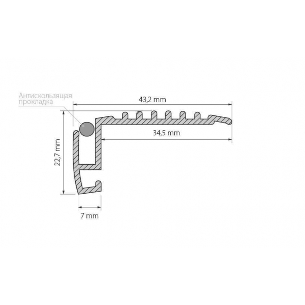 Профиль Arlight STEP-MINI-2000 ANOD 019195 Профиль Arlight STEP-MINI-2000 ANOD 019195
