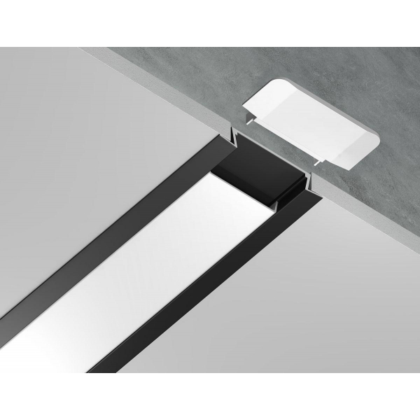 Встраиваемый профиль с рассеивателем Ambrella Illumination GP1100BK Встраиваемый профиль с рассеивателем Ambrella Illumination GP1100BK