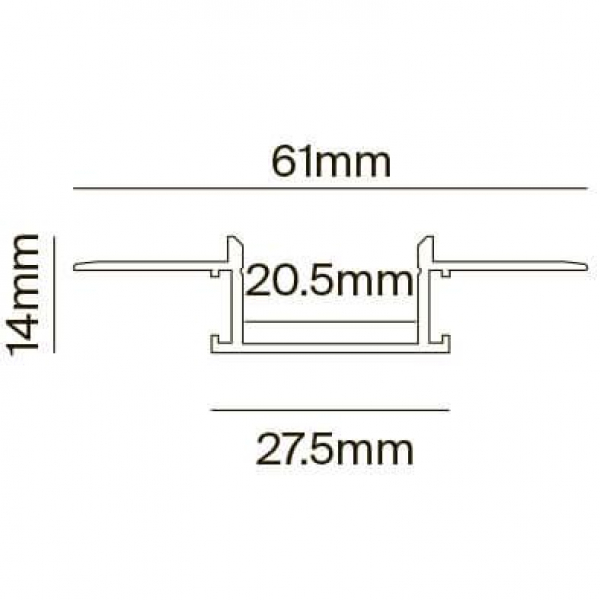 Профиль Maytoni Technical ALM011S-2M Профиль Maytoni Technical ALM011S-2M