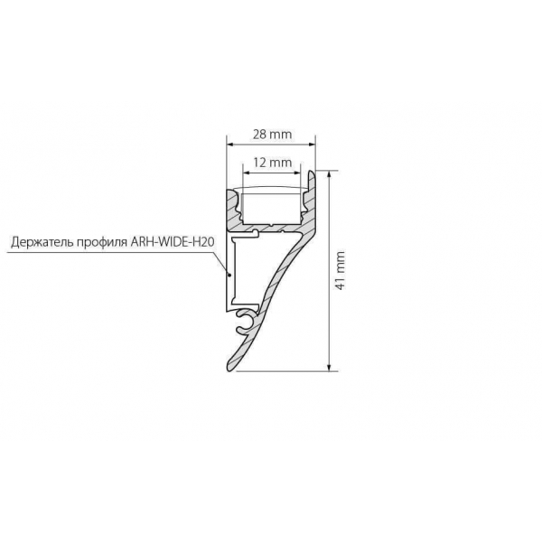 Профиль Arlight ARH-CON-2000 ANOD 018828 Профиль Arlight ARH-CON-2000 ANOD 018828
