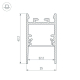 Профиль Arlight SL-Comfort-2542-2000 Black 046934