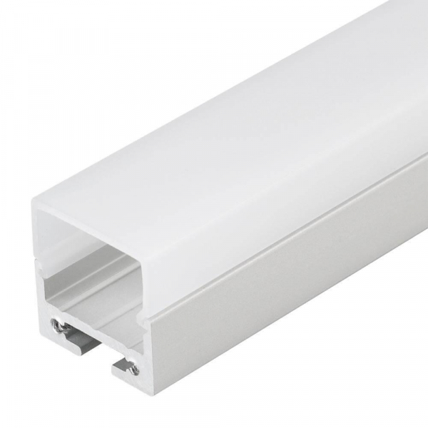 Профиль с рассеивателем Arlight SL-LINE-2011M-2500 ANOD+OPAL SQUARE 025870 Профиль с рассеивателем Arlight SL-LINE-2011M-2500 ANOD+OPAL SQUARE 025870
