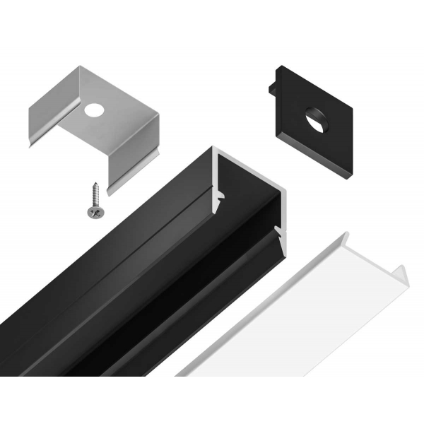 Профиль алюминиевый накладной AMBRELLA LIGHT ILLUMINATION GP1650BK Профиль алюминиевый накладной AMBRELLA LIGHT ILLUMINATION GP1650BK