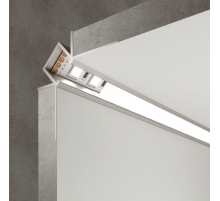 Профиль встраиваемый угловой алюминиевый с рассеивателем Elektrostandard внутренний угол LL-2-ALP014 a053634