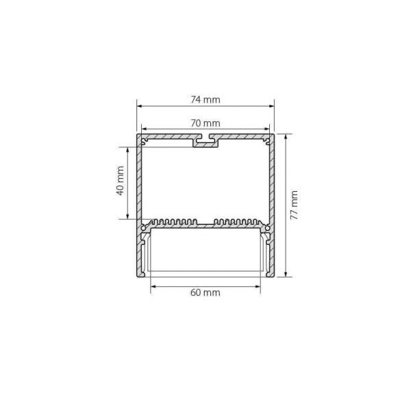 Профиль Arlight SL-LINE-7477-2000 ANOD 019310 Профиль Arlight SL-LINE-7477-2000 ANOD 019310
