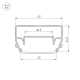 Профиль Arlight STRETCH-S-50-CEIL-CENTER-2000 040700