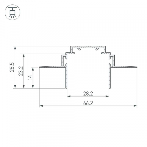 Профиль Arlight Tek-PLS-ZM-2000 026459 Профиль Arlight Tek-PLS-ZM-2000 026459