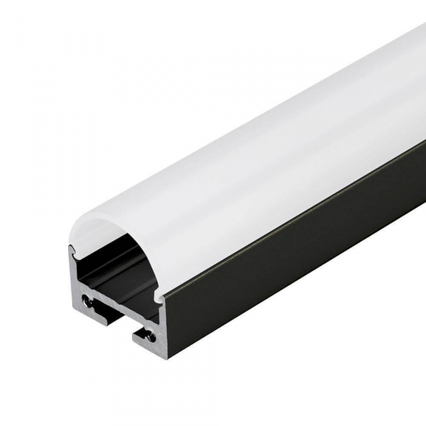 Профиль с рассеивателем Arlight SL-LINE-2011M-2500 BLACK+OPAL ROUND 027992 Профиль с рассеивателем Arlight SL-LINE-2011M-2500 BLACK+OPAL ROUND 027992