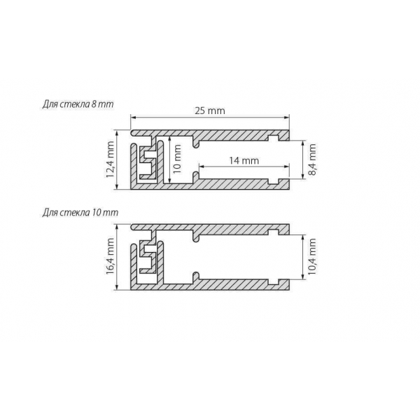 Профиль Arlight KLUS-GLASS-810-2000 ANOD 019191 Профиль Arlight KLUS-GLASS-810-2000 ANOD 019191