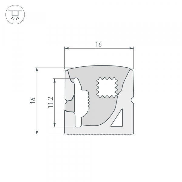 Профиль Arlight WPH-Flex-1616-Side-S11-5M White 040271(1) Профиль Arlight WPH-Flex-1616-Side-S11-5M White 040271(1)