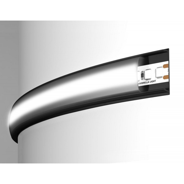 Профиль с рассеивателем Ambrella Illumination GP1600BK/BK Профиль с рассеивателем Ambrella Illumination GP1600BK/BK