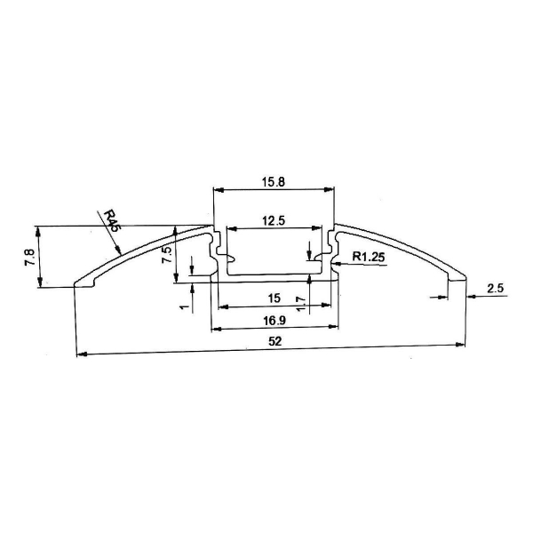 Профиль с экраном SWG ARC-608FL 000903 Профиль с экраном SWG ARC-608FL 000903