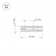 Профиль с рассеивателем Arlight ARH-NANOLINE-5-2000 ANOD 023911