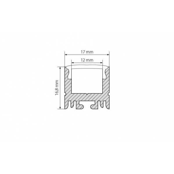 Профиль Arlight ARH-LINE-1716-2000 ANOD 018685 Профиль Arlight ARH-LINE-1716-2000 ANOD 018685