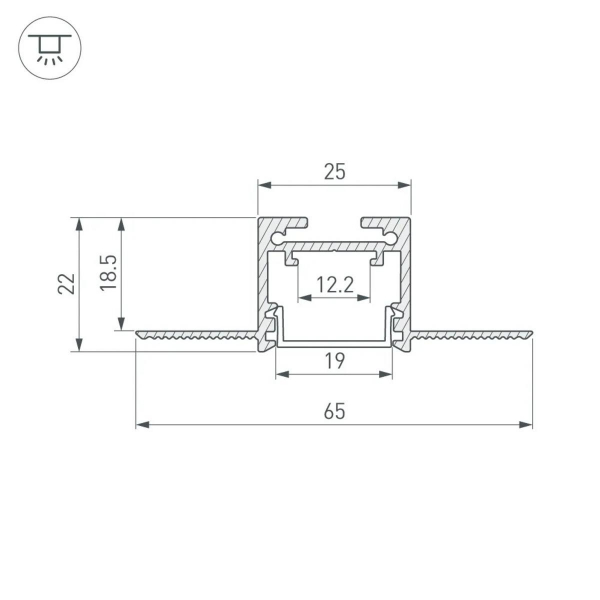 Профиль встраиваемый Arlight SL-LINIA20-FANTOM-2500 WHITE 043118 Профиль встраиваемый Arlight SL-LINIA20-FANTOM-2500 WHITE 043118