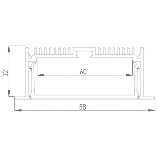 Профиль встраиваемый DesignLed LE.8832 001080 Профиль встраиваемый DesignLed LE.8832 001080
