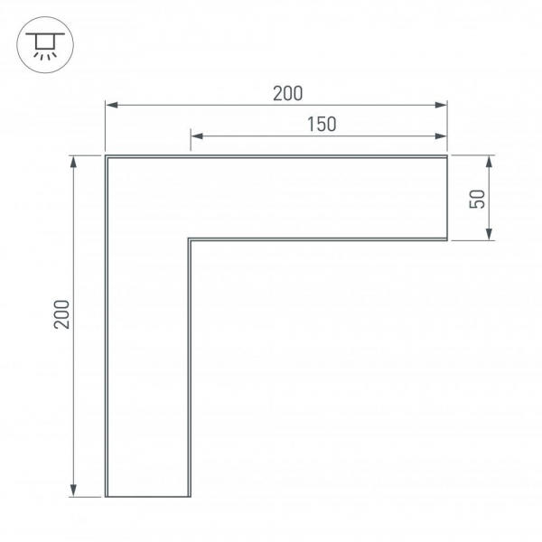 Коннектор L-образный Arlight SL-Line-5035 030116 Коннектор L-образный Arlight SL-Line-5035 030116