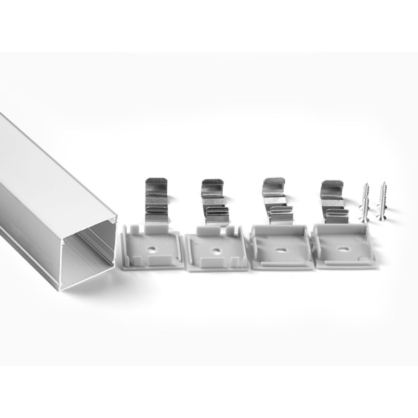 Профиль накладной LEDS POWER СПН3030 алюм. анод-й с матовым рассеивателем 2м 008493