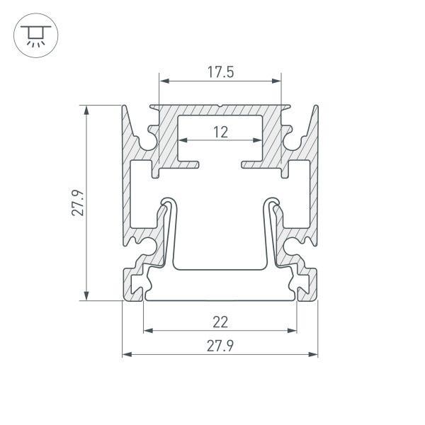 Профиль Arlight HR-Facade-2000 Anod 034946 Профиль Arlight HR-Facade-2000 Anod 034946