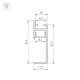 Профиль встраиваемый Arlight Plintus-H35-F-2000 White 043605