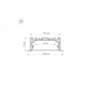 Профиль с рассеивателем Arlight S2-LINIA94-F-2500 ANOD+OPAL 021178