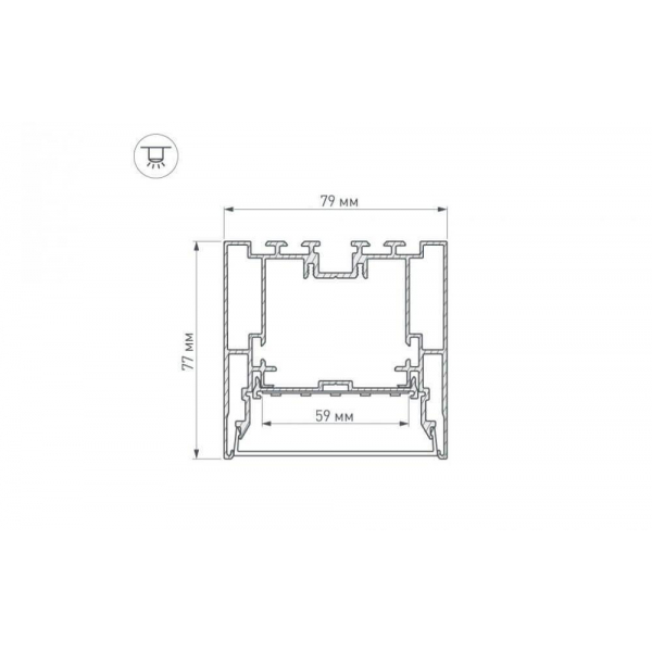 Профиль с рассеивателем Arlight S2-LINE-7977-2500 ANOD+OPAL 021174 Профиль с рассеивателем Arlight S2-LINE-7977-2500 ANOD+OPAL 021174