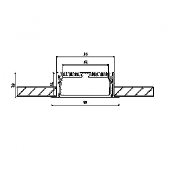 Профиль встраиваемый DesignLed LE.8832-W 003117 Профиль встраиваемый DesignLed LE.8832-W 003117