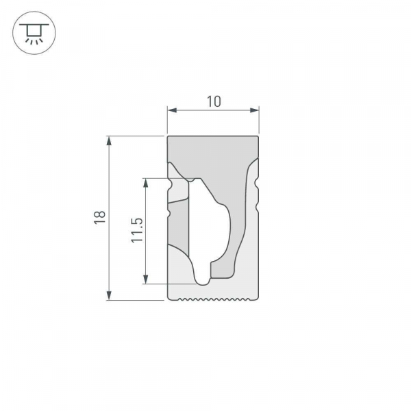 Профиль Arlight WPH-Flex-1018-Side-S10-20m White 041089 Профиль Arlight WPH-Flex-1018-Side-S10-20m White 041089