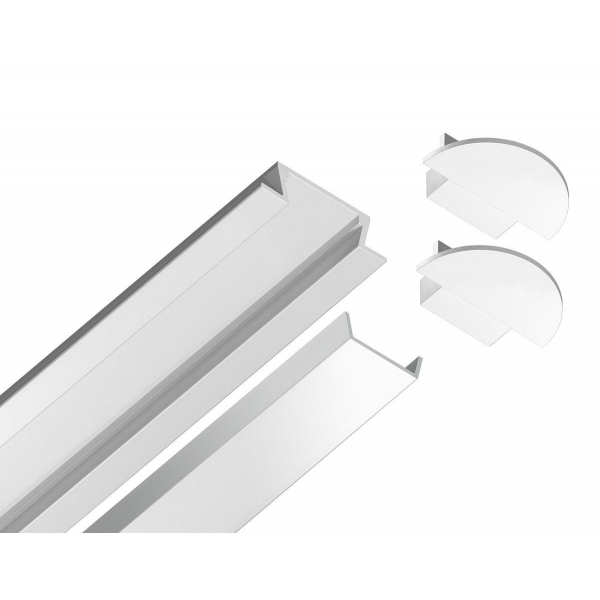 Встраиваемый профиль с рассеивателем Ambrella Illumination GP1001WH Встраиваемый профиль с рассеивателем Ambrella Illumination GP1001WH