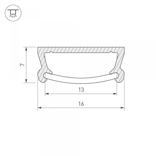 Профиль Arlight TM-2000 (CT) 016939 Профиль Arlight TM-2000 (CT) 016939