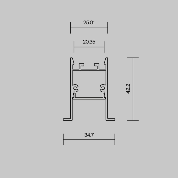 Алюминиевый профиль встраиваемый Maytoni Led Strip 632015