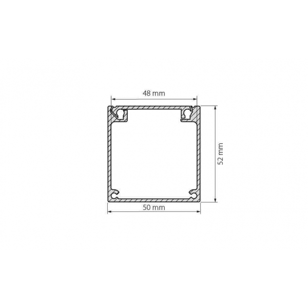 Профиль Arlight BOX52-2000 ANOD 017356 Профиль Arlight BOX52-2000 ANOD 017356