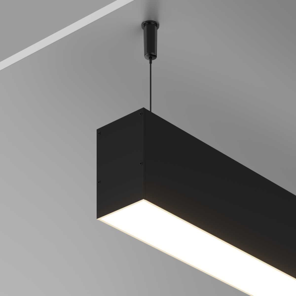 Алюминиевый профиль накладной-подвесной 50х70 (Черный, 2 м), ALM-5070-B-2M Maytoni Led Strip 633017