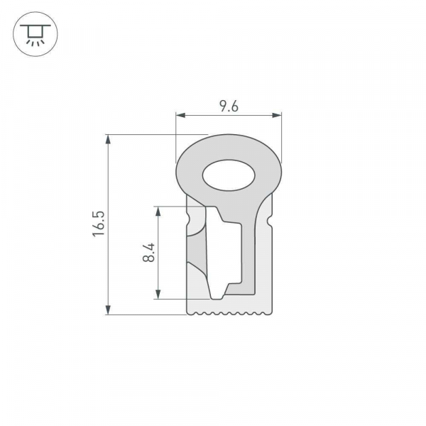Профиль Arlight WPH-Flex-0817-Side-S8-20m White 041088 Профиль Arlight WPH-Flex-0817-Side-S8-20m White 041088