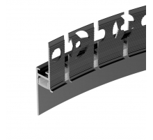 Профиль встраиваемый Arlight Plintus-Fantom-Bent-H20-Side-2000 Black 043673