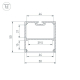 Профиль Arlight SL-Line-5050-LW-2000 Anod Olive Grey 038434