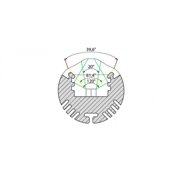 Профиль с рассеивателем Arlight ALU-ROUND-2000 ANOD+LEN30 015527 Профиль с рассеивателем Arlight ALU-ROUND-2000 ANOD+LEN30 015527