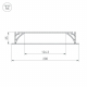 Профиль с рассеивателем Arlight ARH-POWER-W200-F-2000 ANOD 027916
