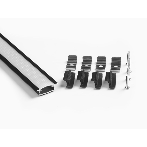 Профиль врезной LEDS POWER СПВ17-2507 алюм. анод-й с матовым рассеивателем 2м 008417 Профиль врезной LEDS POWER СПВ17-2507 алюм. анод-й с матовым рассеивателем 2м 008417
