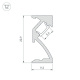 Профиль Arlight SL-Bevel-W21-2000 Anod 043687