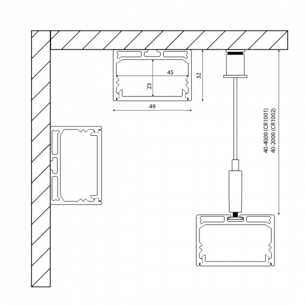 Профиль DesignLed LS.4970-R 010370 Профиль DesignLed LS.4970-R 010370