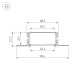 Профиль встраиваемый Arlight Fantom-Bent-W49-Top-2000 Anod 046429