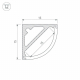 Профиль Arlight SL-KANT-H15-2000 ANOD 019327
