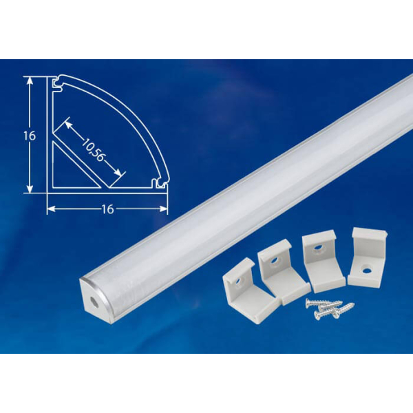 Профиль Uniel UFE-K06 Silver/Frozen 200 Polybag UL-00005028