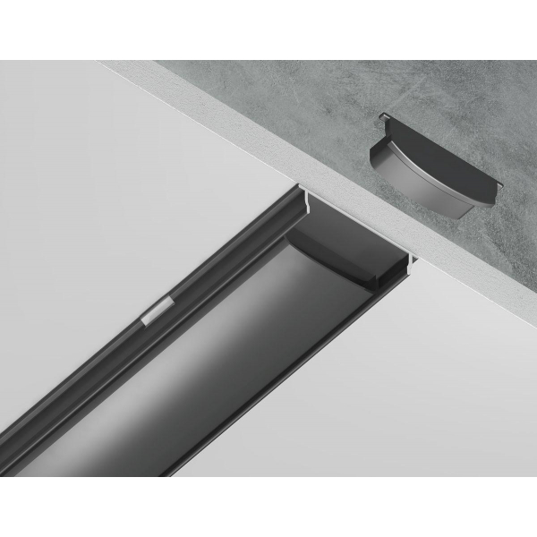 Профиль с рассеивателем Ambrella Illumination GP1600BK/BK Профиль с рассеивателем Ambrella Illumination GP1600BK/BK