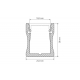 Профиль с рассеивателем Arlight ALU-WIDE-H28-2000 ANOD+FROST 014858